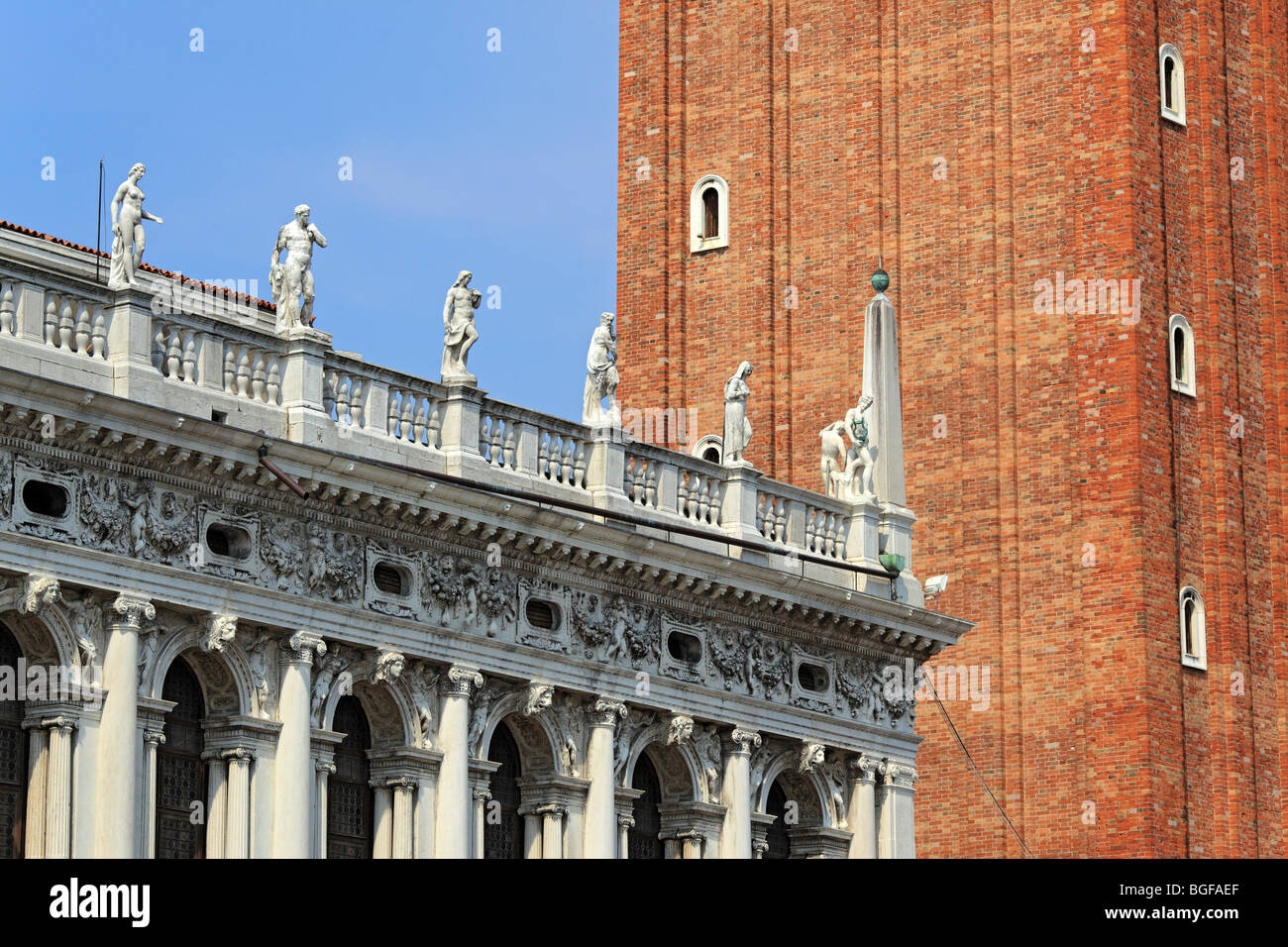 Der berühmte Markusplatz, Venedig, Veneto, Italien Stockfoto