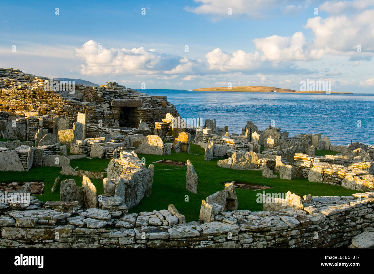 Die Pictish / Norse Website Broch o ' Gurness am Knowe o ' Aikerness Festland Orkney Inseln Schottlands.  SCO 5800 Stockfoto