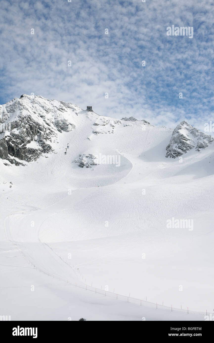 Verbier Mont Fort Schweiz Skifahren Stockfoto