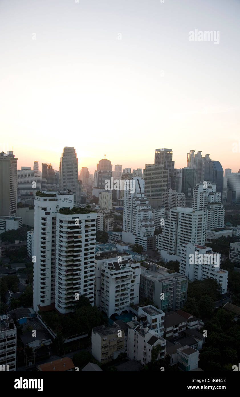 Morgendliche Aussicht vom Grand Sukhumvit in Bangkok Stadt Stockfoto