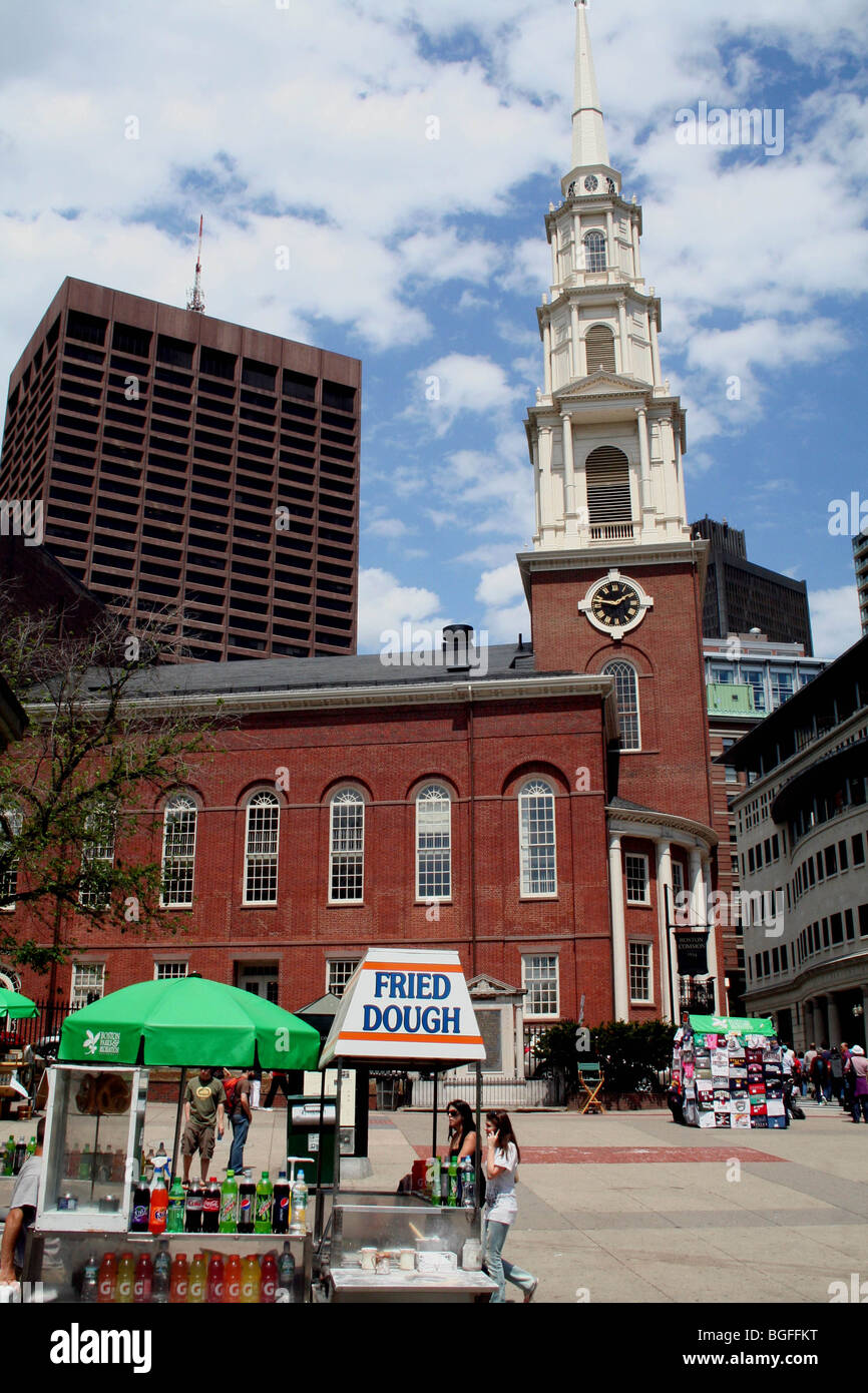 Die Park Street Church in Boston, Massachusetts, USA Stockfoto