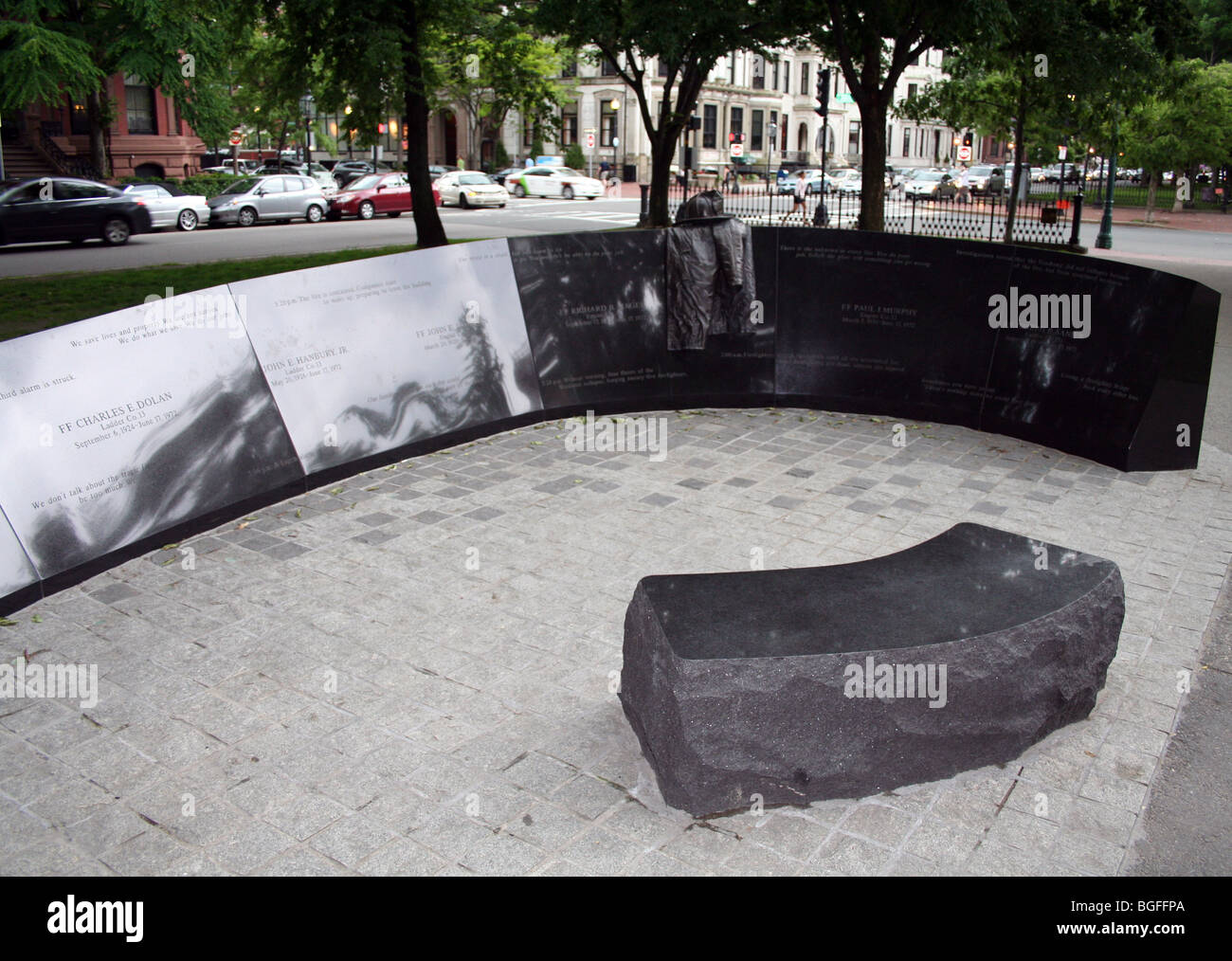Vendome Hotel Feuerwehrmann Memorial Stockfoto
