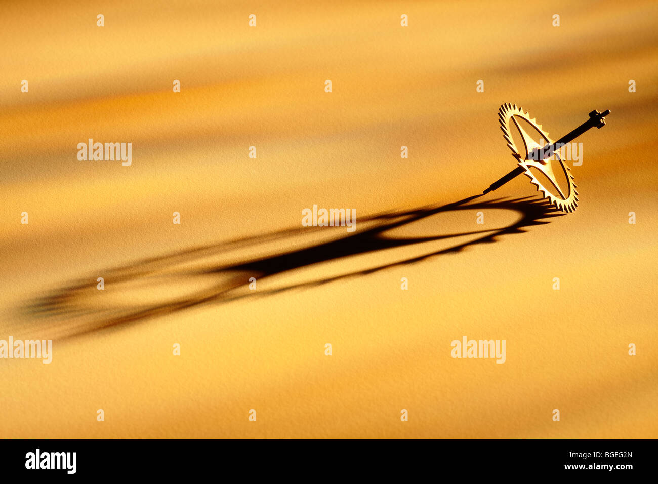 Uhr-Zahnrad Stockfoto