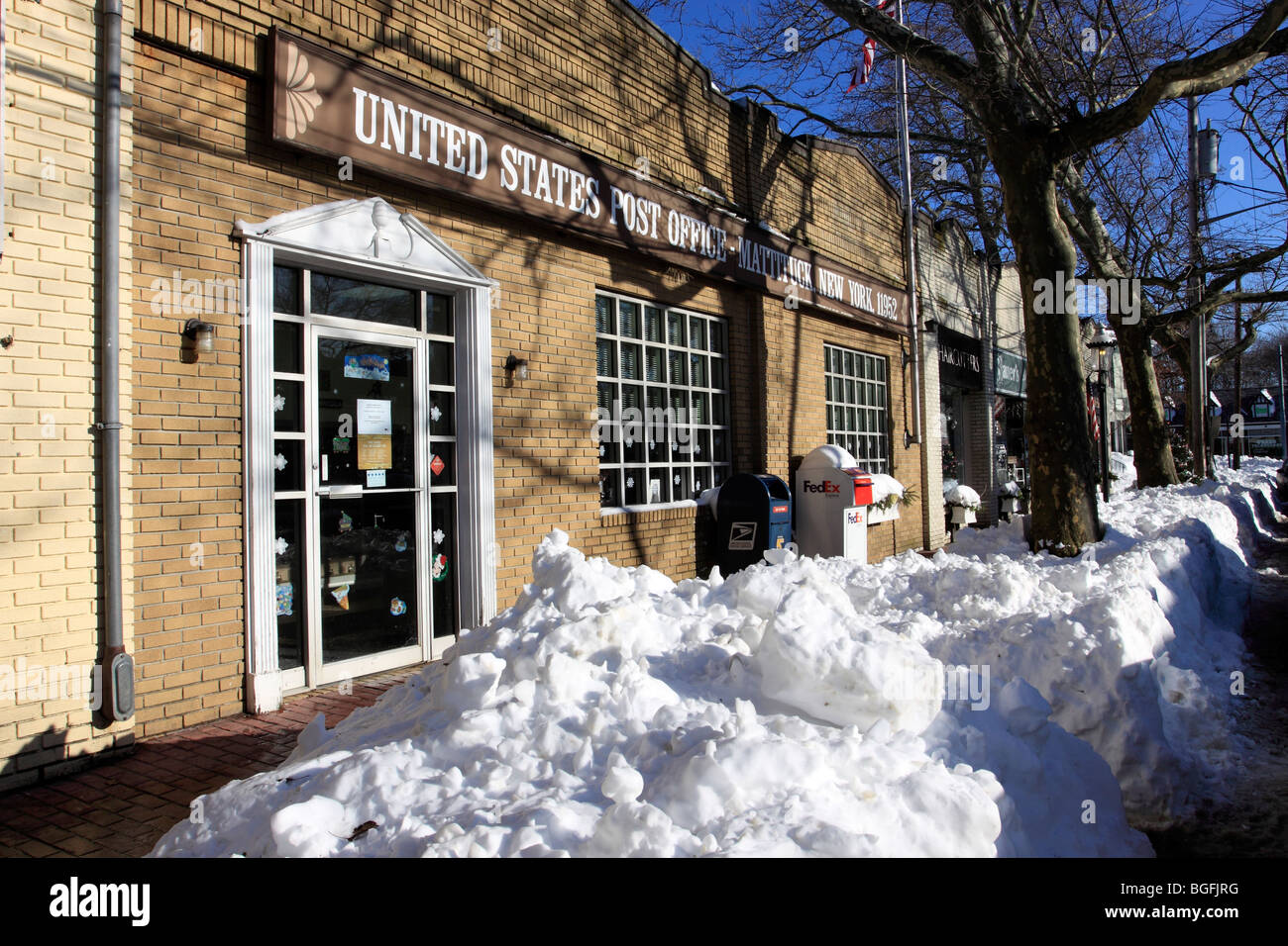 United States Post Office, Love Lane, Mattituck, Long Island, NY Stockfoto