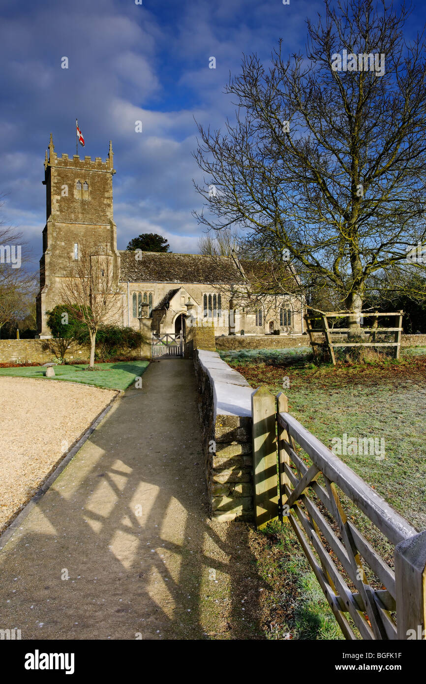 Großen Somerford Kirche Stockfoto