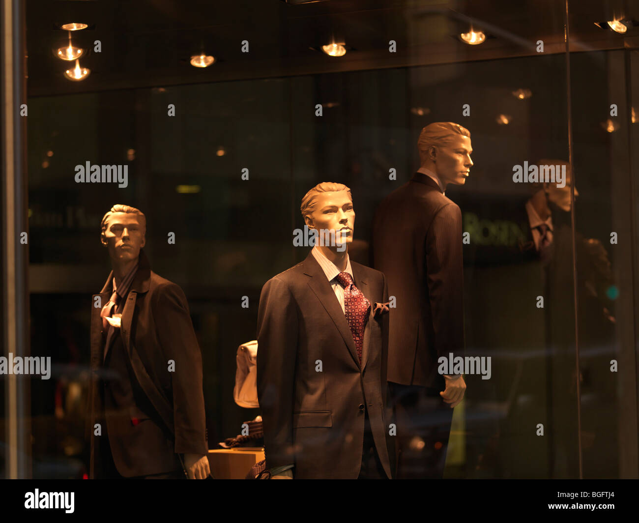 Schaufenster von Herrenbekleidung, Toronto, Ontario, Kanada Stockfoto