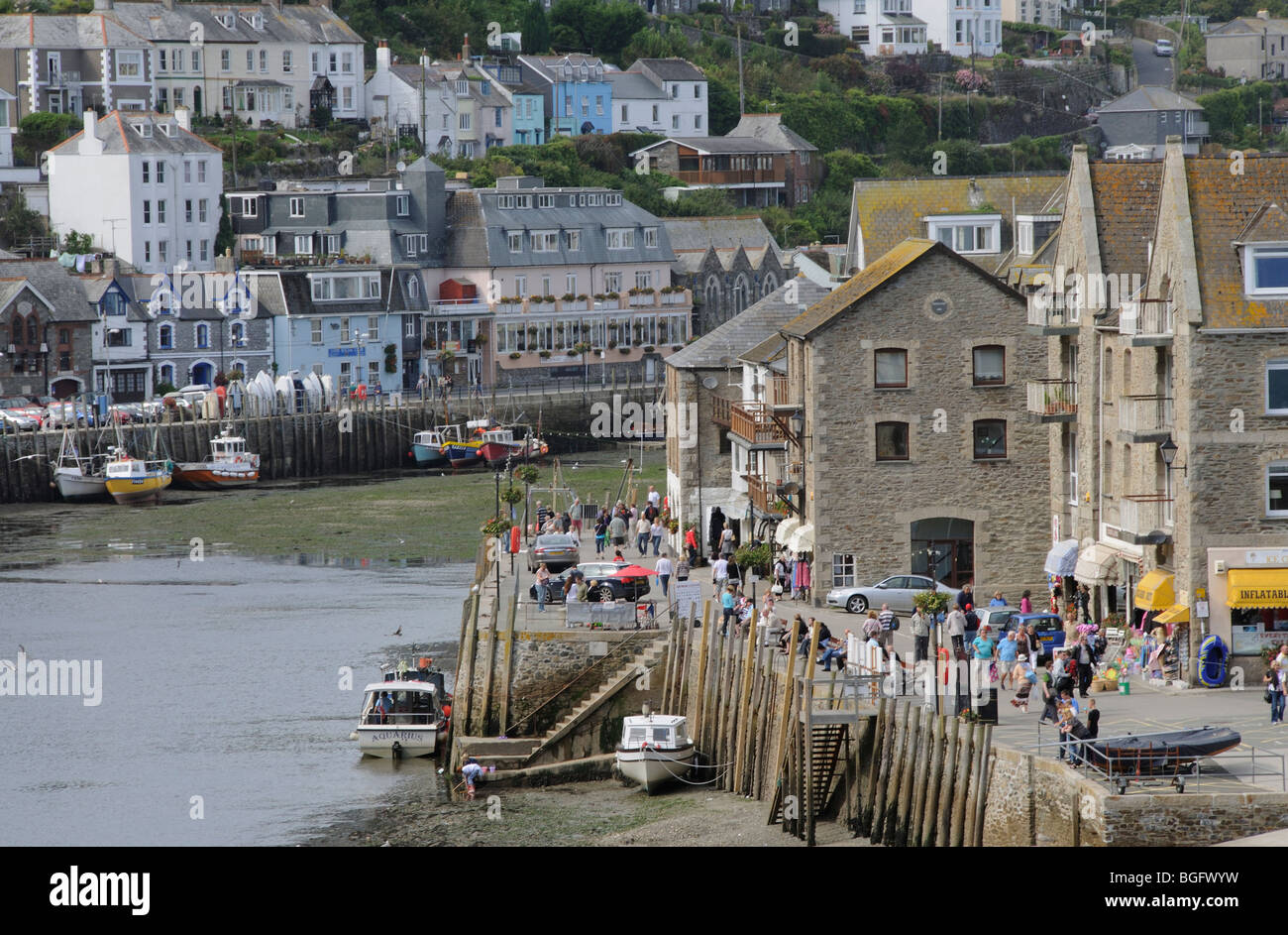 Looe beliebte Westengland Badeort in Cornwall England UK Stockfoto