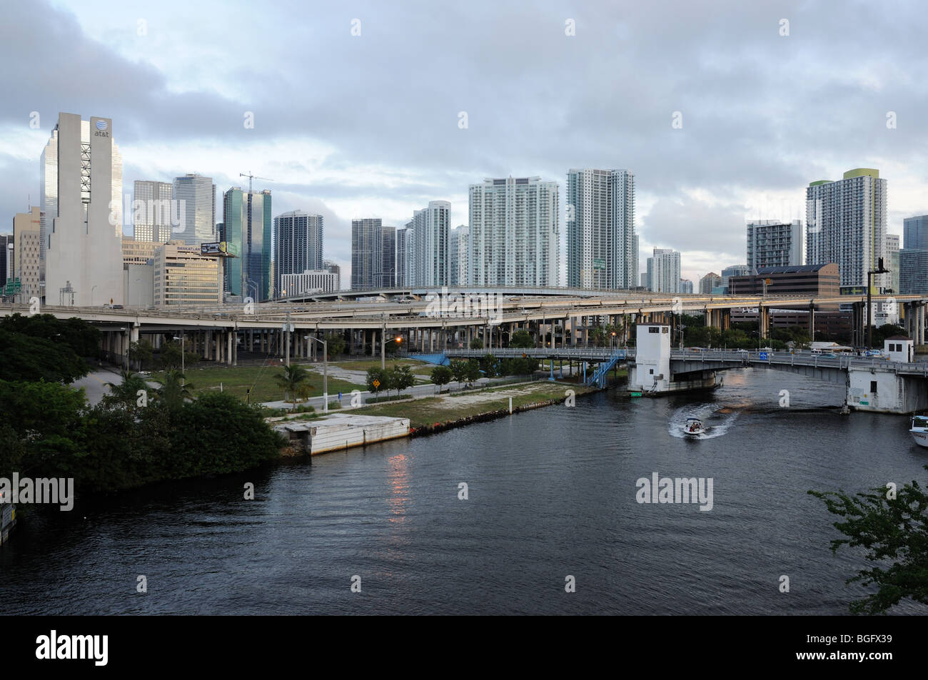 Miami River, Florida USA Stockfoto