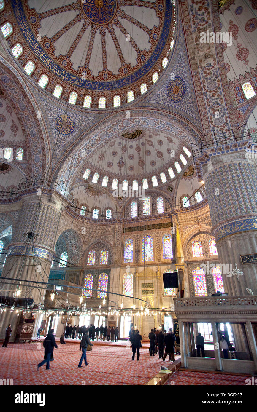 Blaue Moschee Sultan Ahmet Moschee in Sultanahmet Bezirk von Istanbul, Türkei Stockfoto
