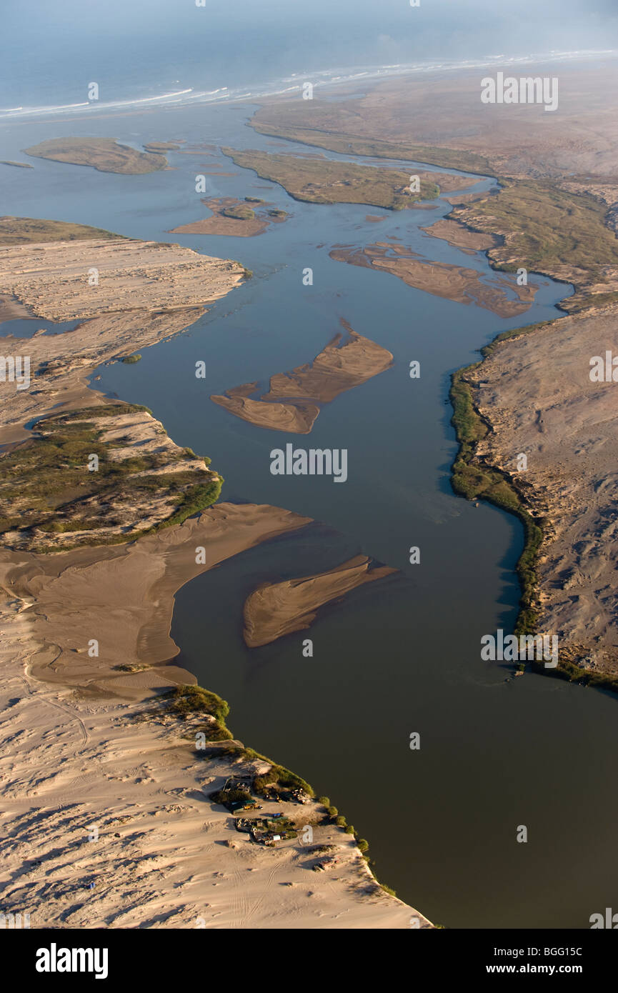 Kunene River Mündung Stockfoto
