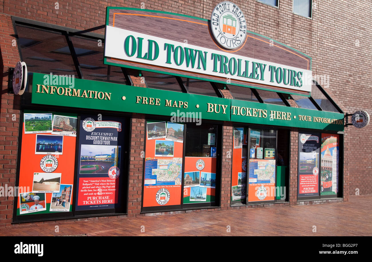 Trolley Tour Depot in Boston, Massachusetts Stockfoto