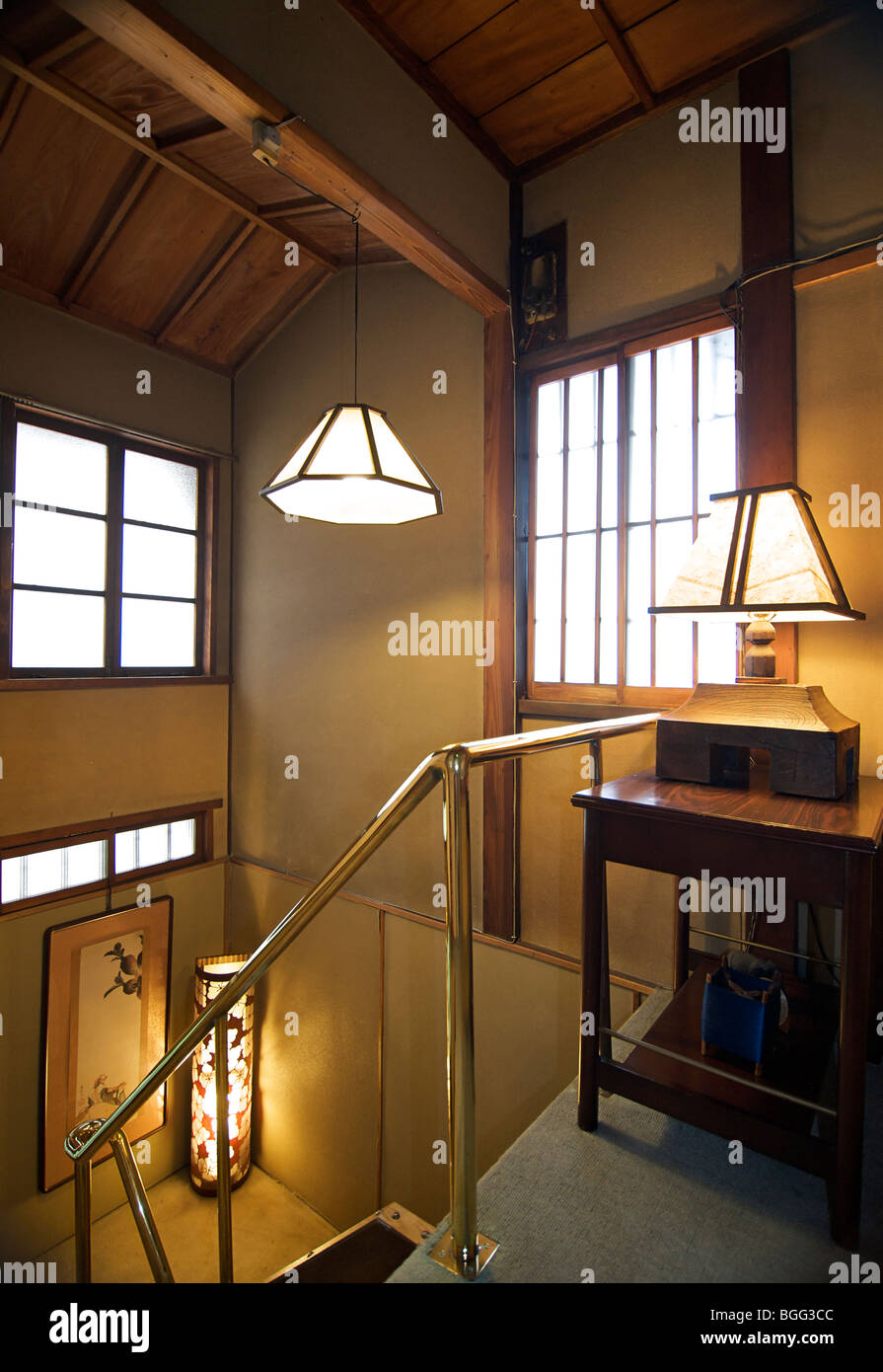 Ishihara Ryokan. Kyoto, Japan. Gästehaus der traditionellen japanischen Stil. Stockfoto