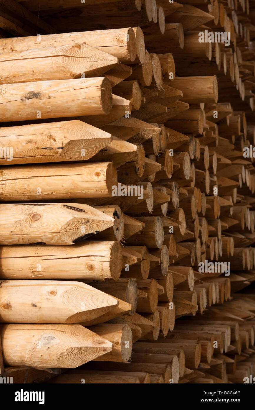 Holz und Zäune Zubehör Stockfoto