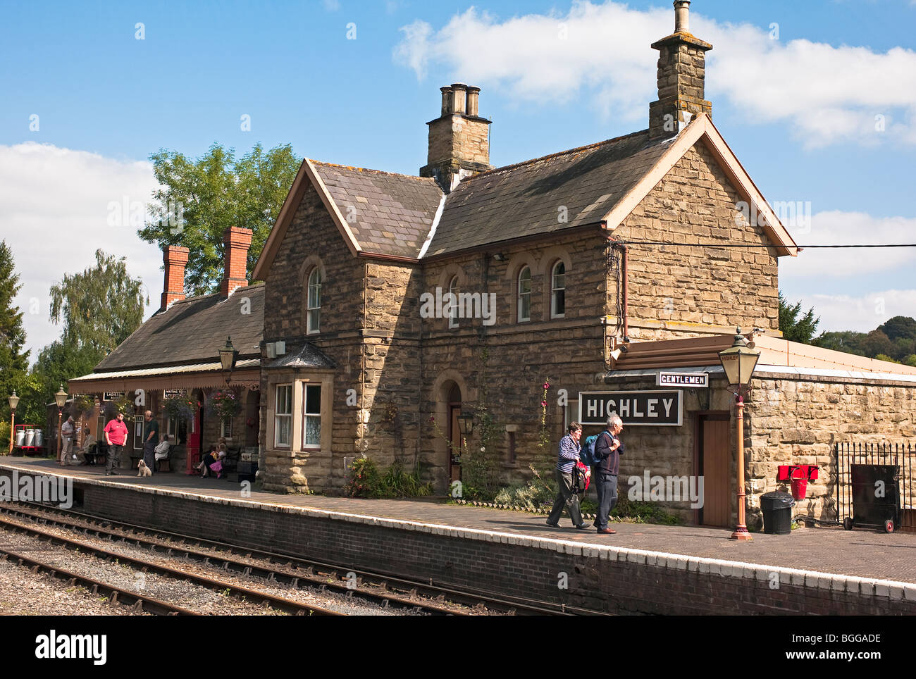 Highley Bahnhof an der Severn Valley Railway Worcestershire England UK EU Stockfoto