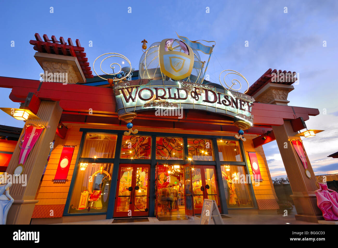 Downtown Disney Area, Welt von Disney Ladenfront, Orlando, Florida, Usa Stockfoto
