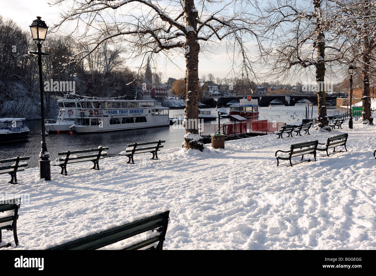 Die Haine Chester im Schnee Stockfoto