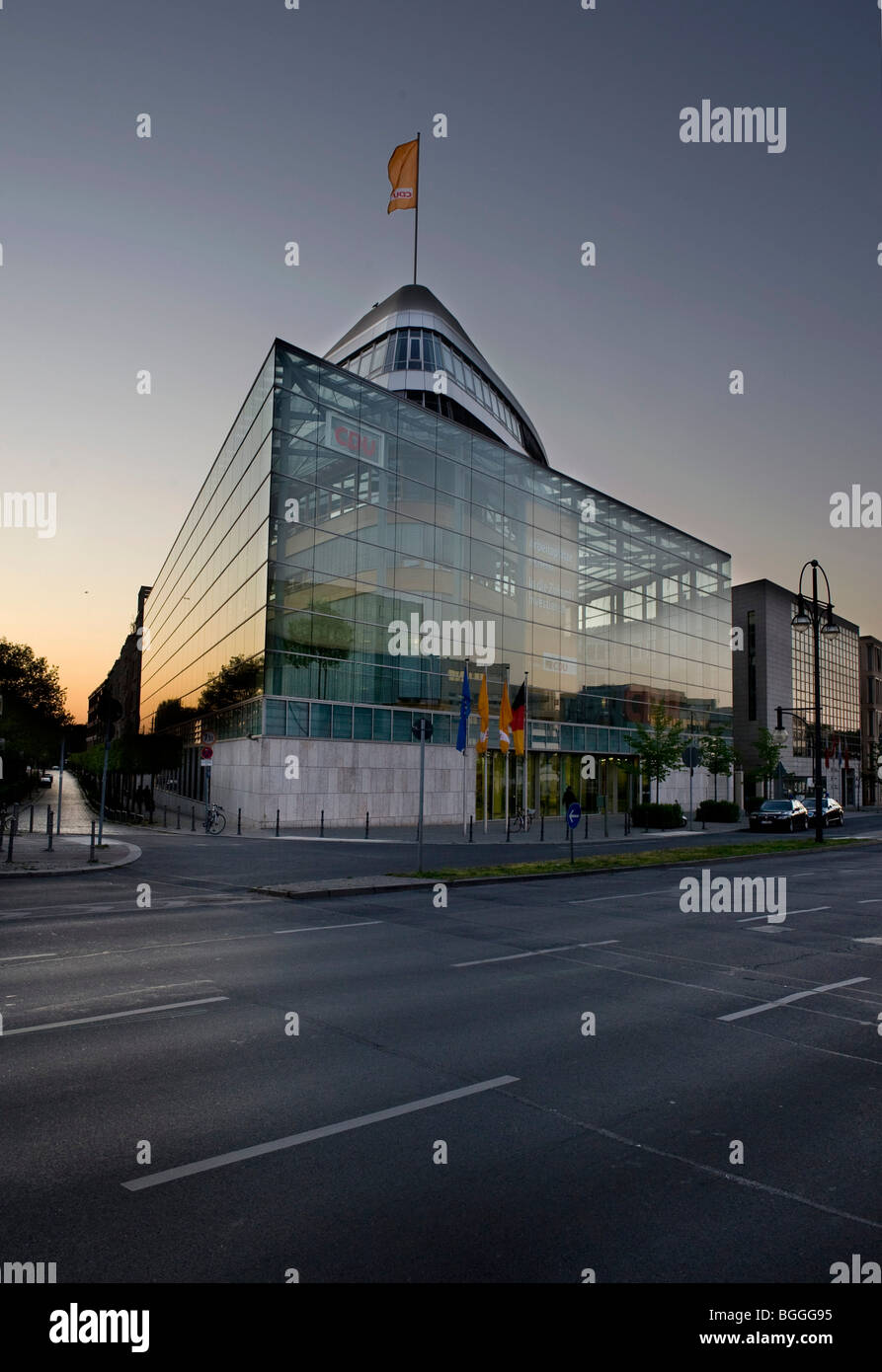 CDU-zentrale Bundesamt für die CDU im Konrad-Adenauer-Haus in der Klingelhoeferstrasse Straße in Berlin-Tiergarten-Berlin Stockfoto