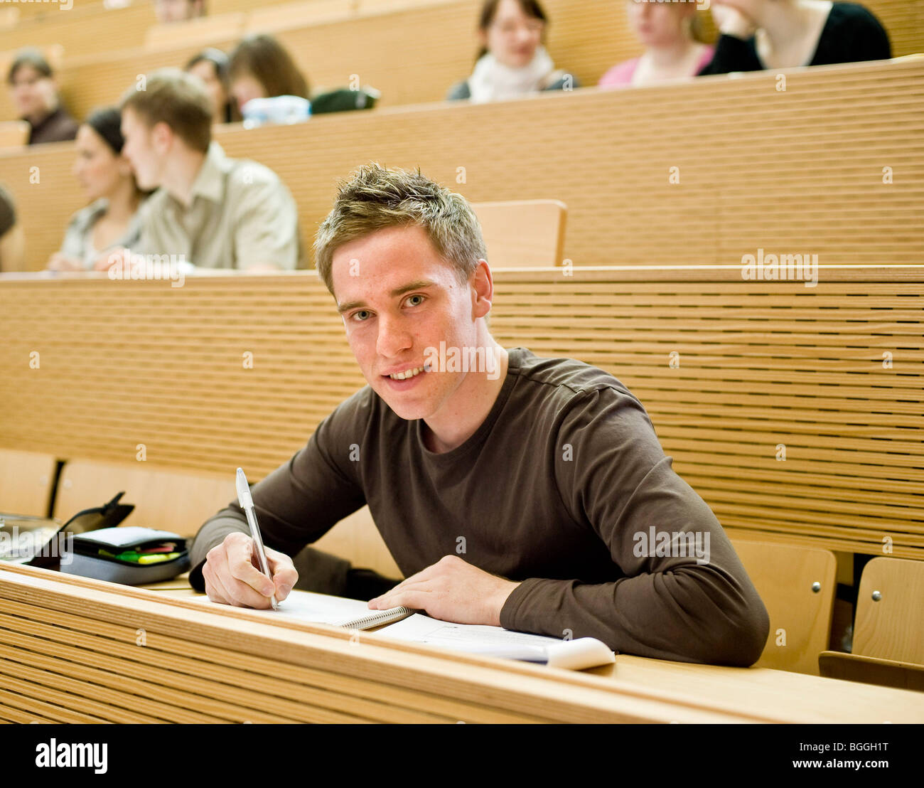 Student Studium an der Europa-Universität Viadrina, Frankfurt/Oder, Brandenburg, Deutschland, Europa Stockfoto