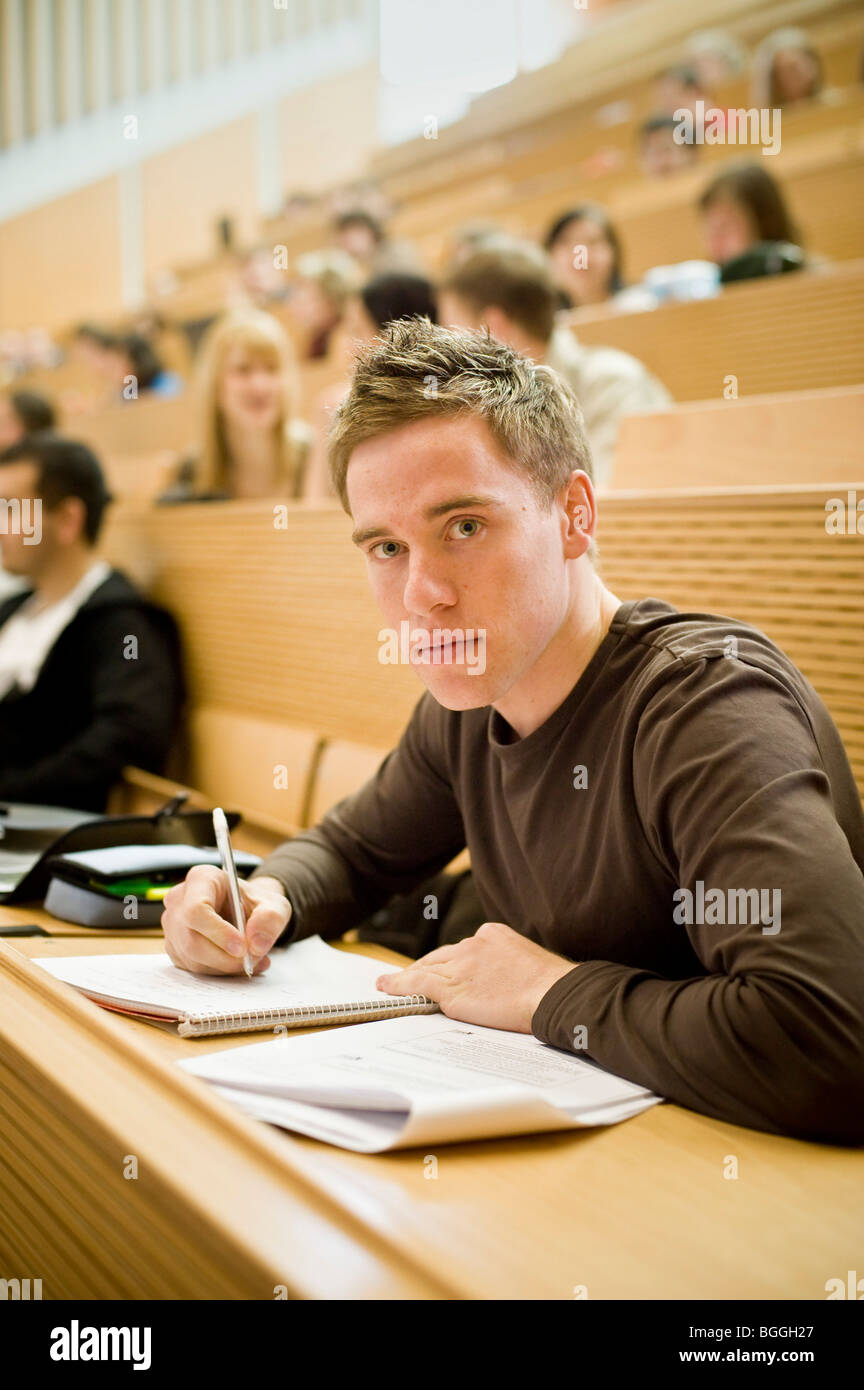 Student Studium an der Europa-Universität Viadrina, Frankfurt/Oder, Brandenburg, Deutschland, Europa Stockfoto