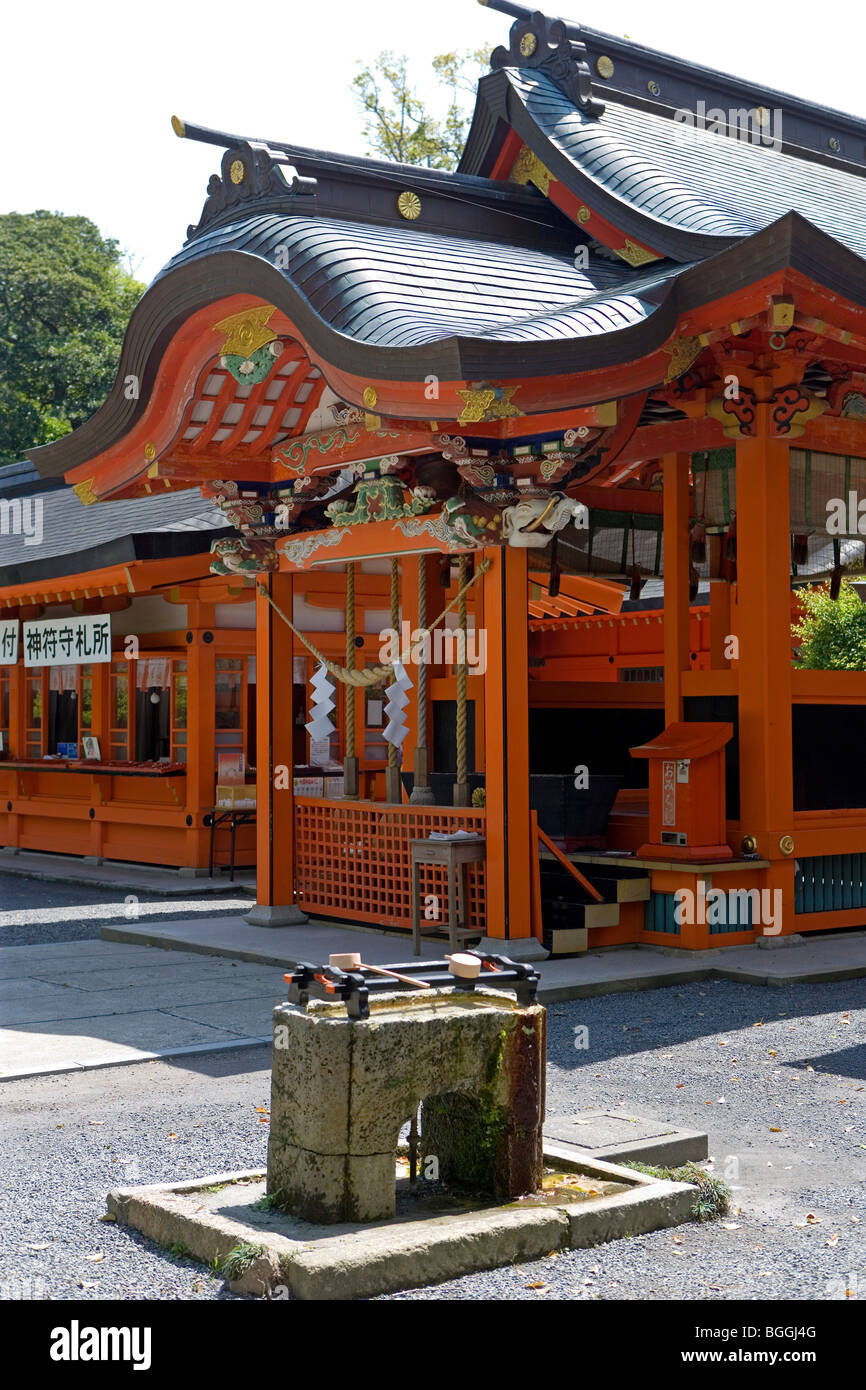 Shinto shrine in Ibusuki, Japan Stockfoto