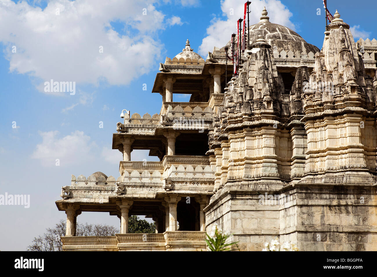 Adinath Jain-Tempel in Staat Rajasthan in Indien Stockfoto