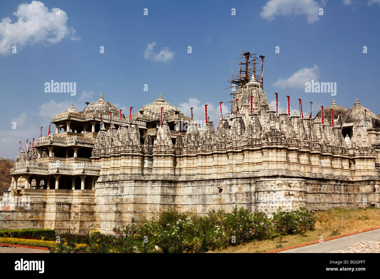 Adinath Jain-Tempel in Staat Rajasthan in Indien Stockfoto