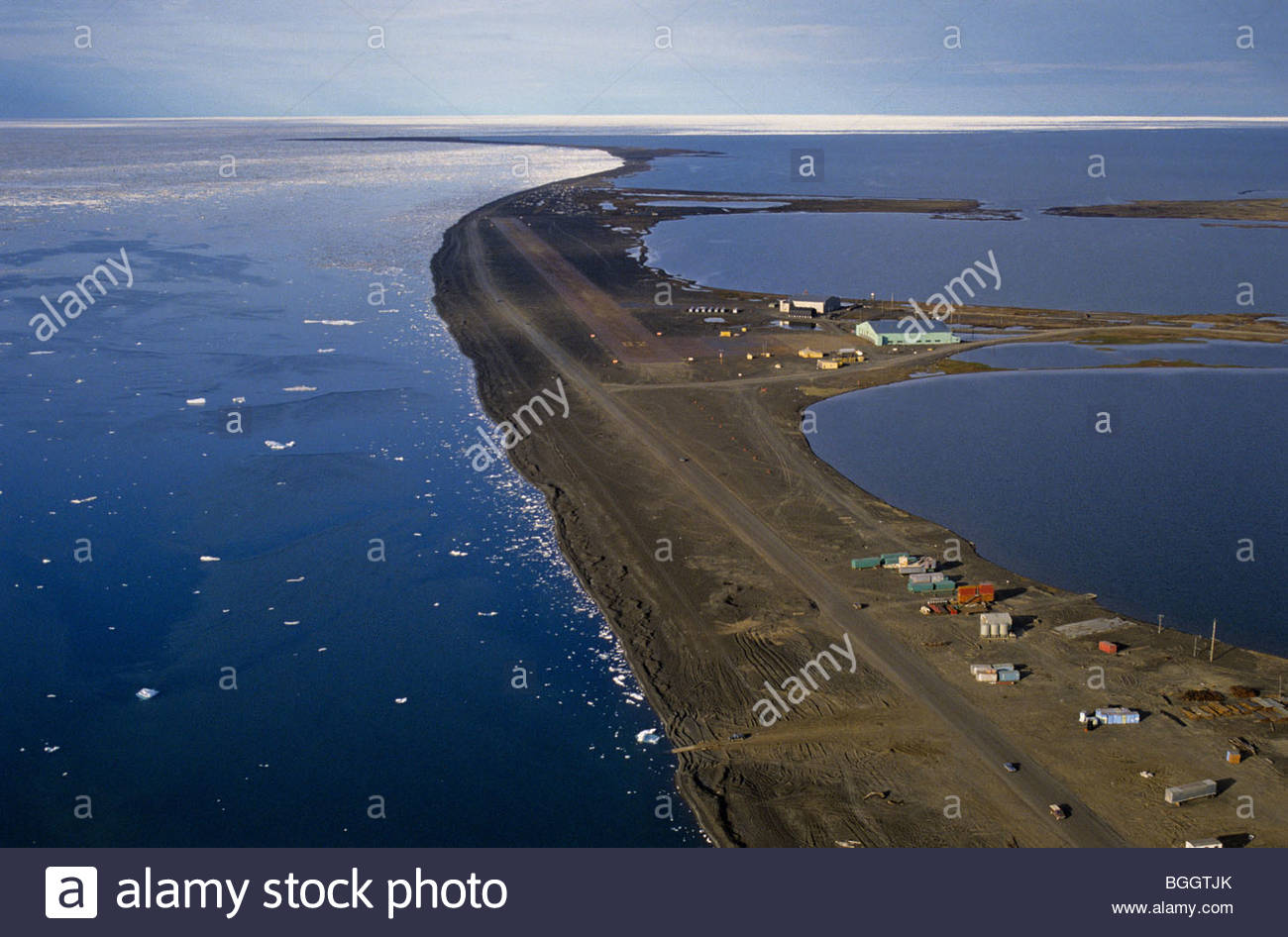 Alaska. Barrow. Point Barrow. Der nördlichste Punkt Nordamerikas ist