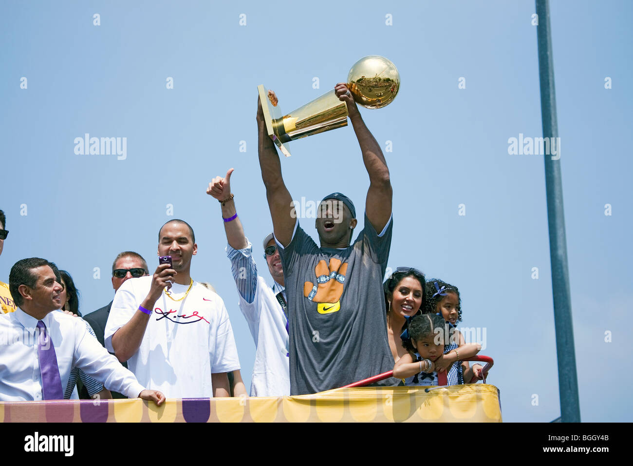 Siegesparade für 2009 NBA Champion Los Angeles Lakers, 16. Juni 2009 Stockfoto