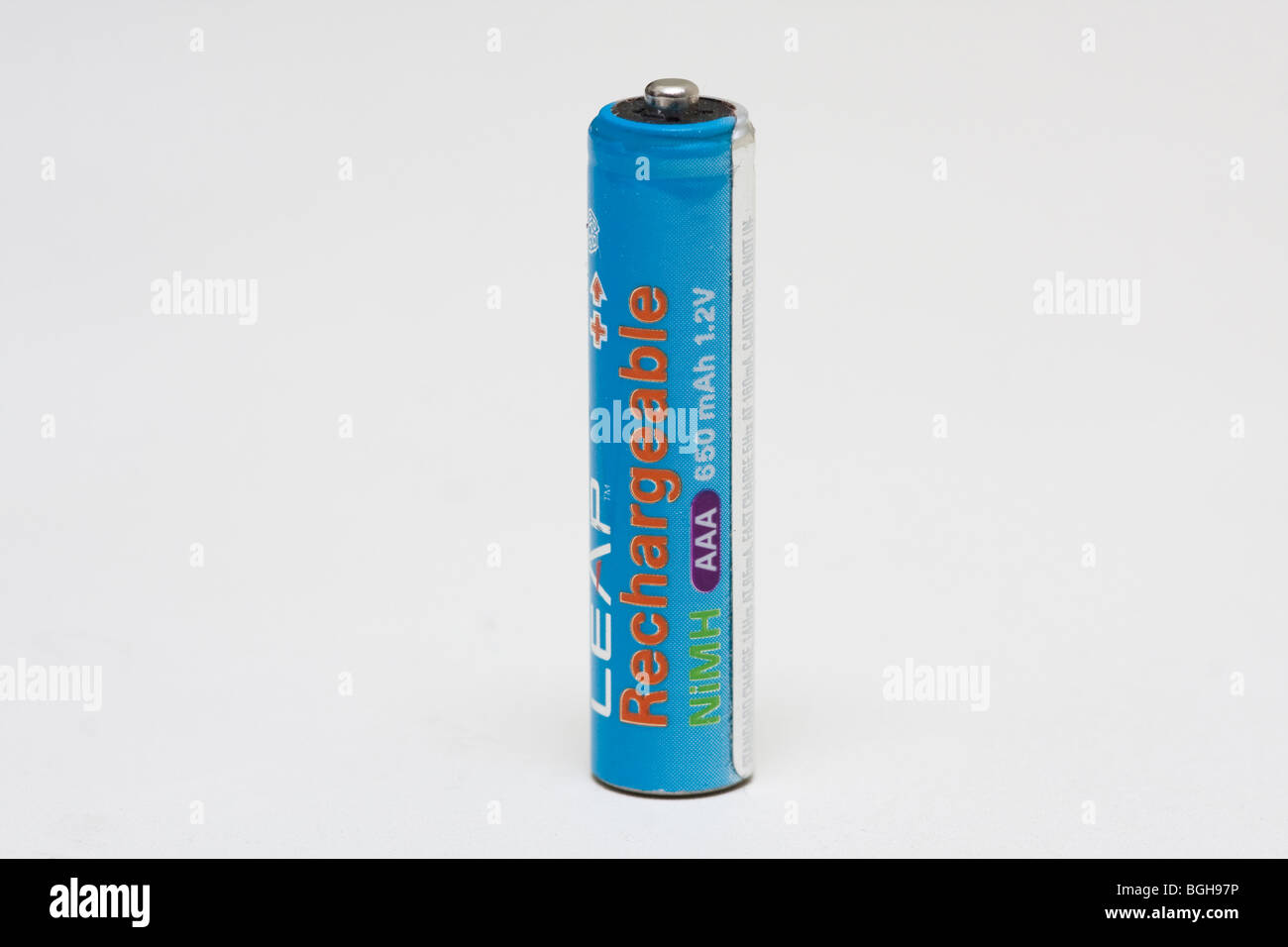 ein wiederaufladbarer aaa-Batterie Stockfoto