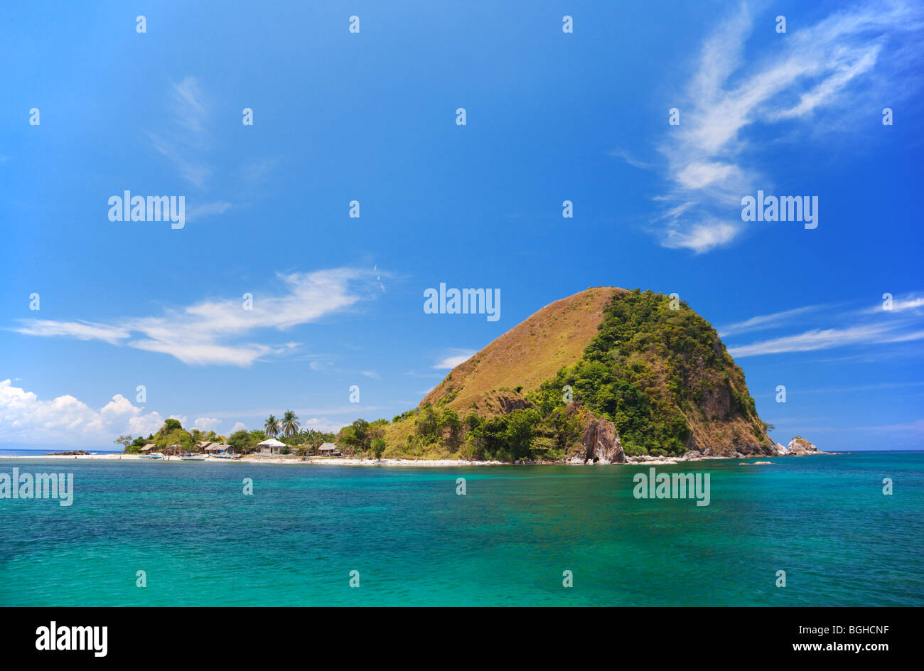 Remote-Insel auf West Küste von Palawan; Philippinen. Stockfoto