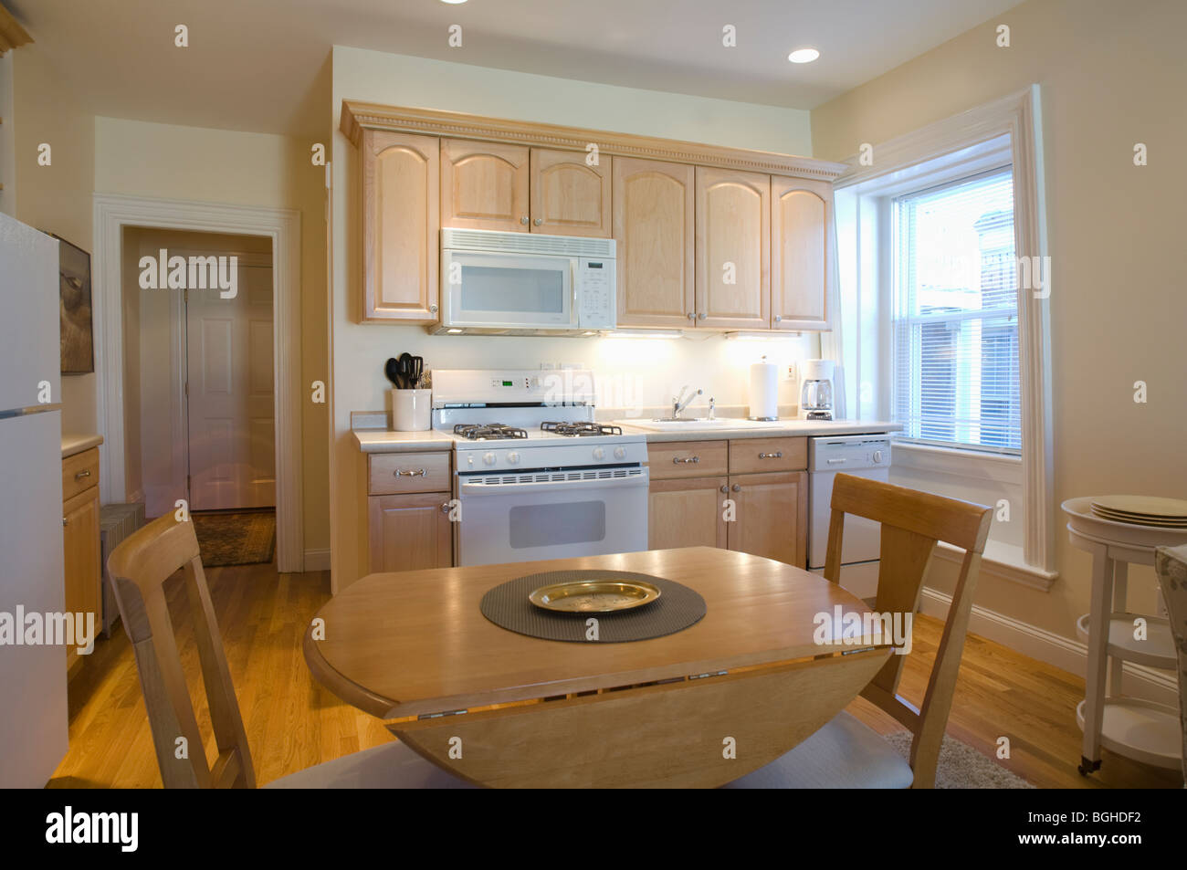 Küche im Studio-apartment Stockfoto