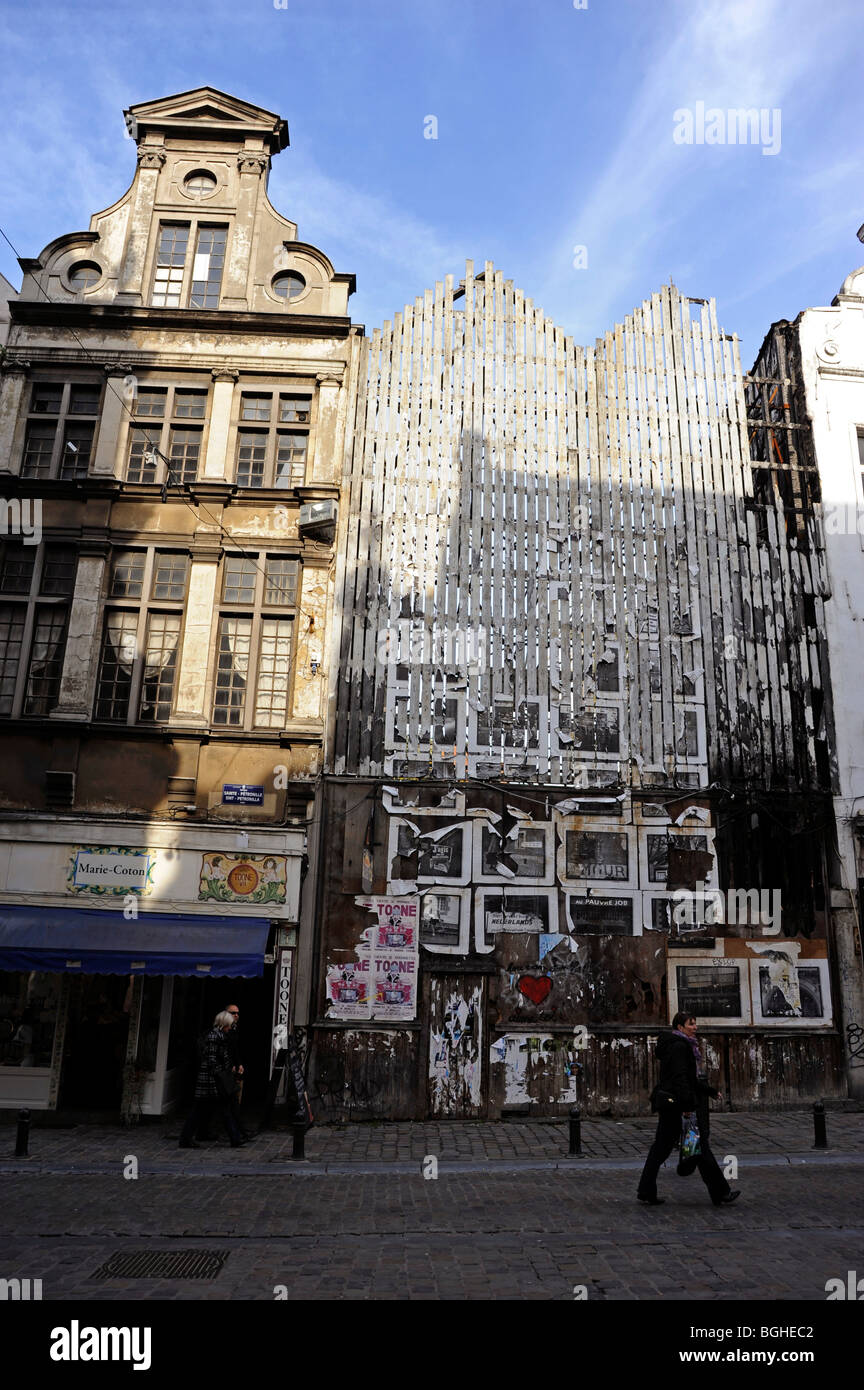 Rue Marche Aux Herbes in der Nähe von Grand Place, Brüssel, Belgien Stockfoto