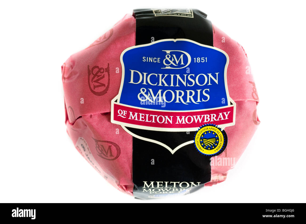 Dickinson und Morris Melton Mowbray Pork pie Stockfoto