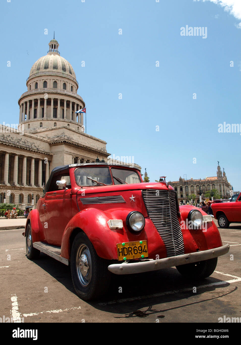 Ansicht des Kapitals Gebäude in Habana, Cuba Stockfoto