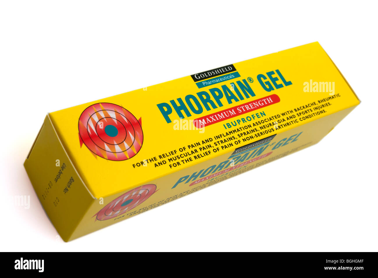 Phorpain Maximalkraft Ibuprofen gel Stockfoto