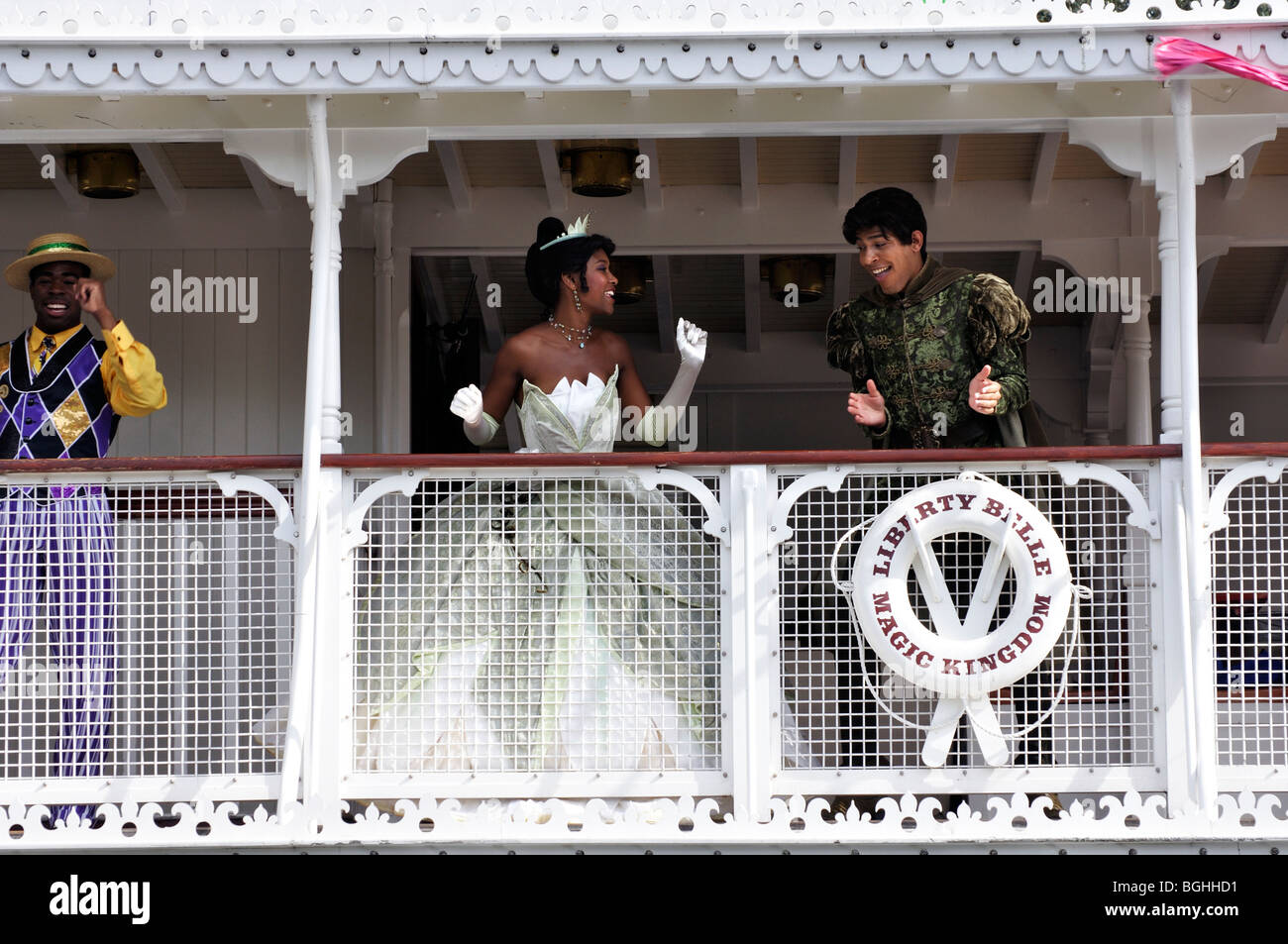 "Küss den Frosch" Bootsmesse, Disneyworld, Orlando, Florida, USA Stockfoto