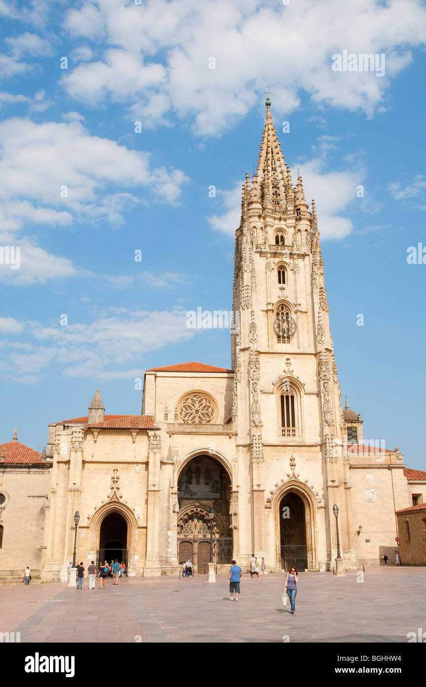 Gotische Kathedrale. Oviedo. Provinz Asturien. Spanien. Stockfoto