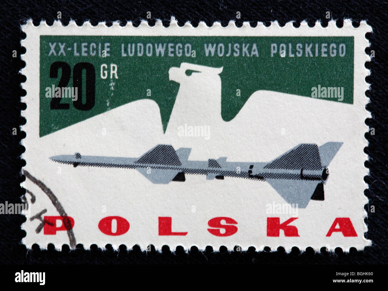 20 Jahre der Armee, Briefmarke, Polen, 1960 s Stockfoto