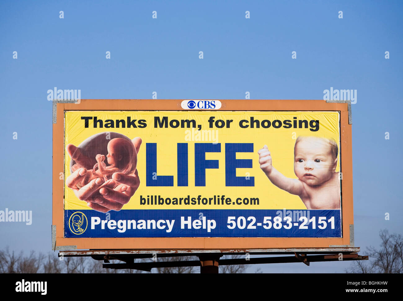 Pro - Life-Plakatwände. Stockfoto