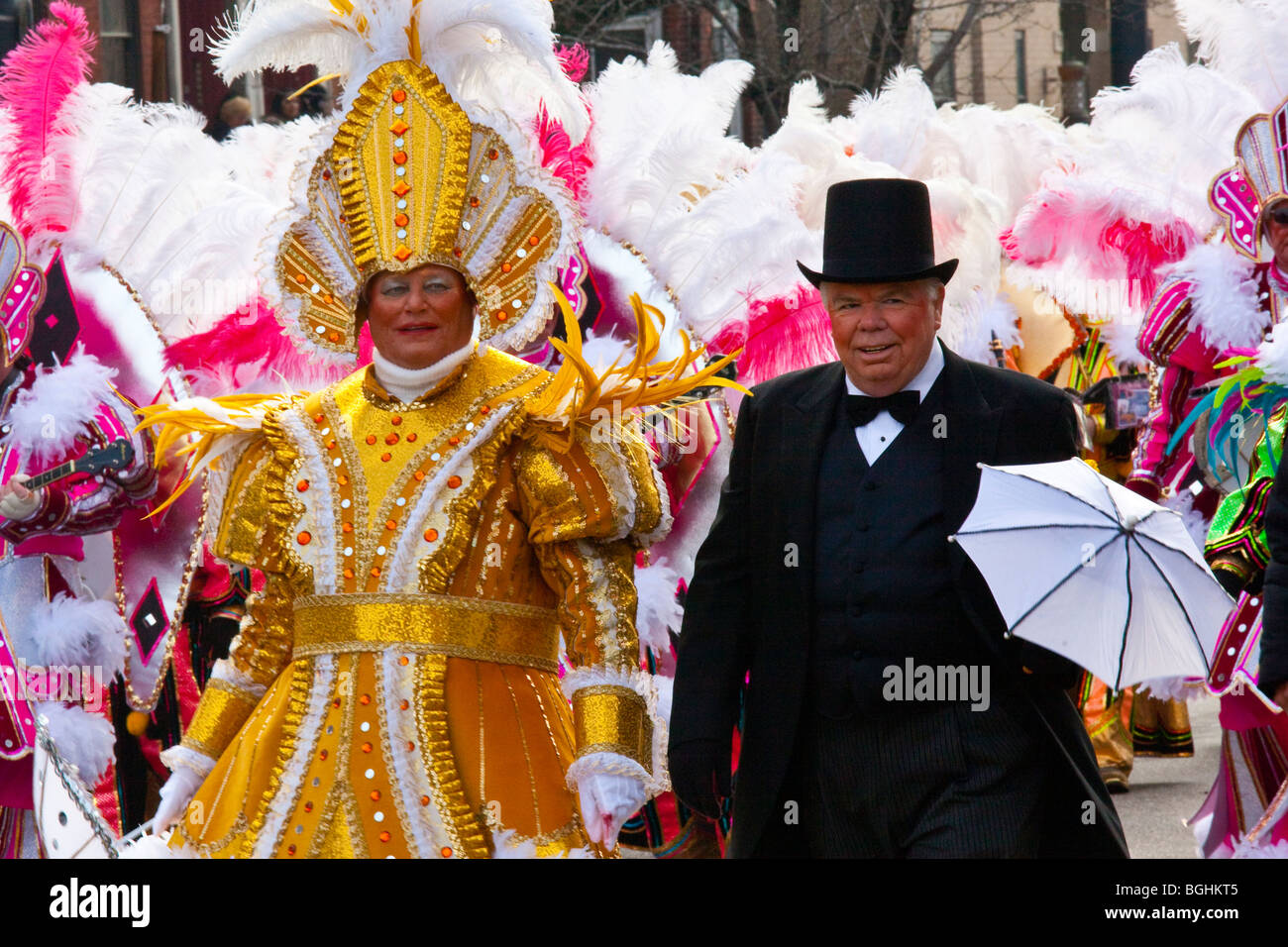 2010 Mummers Parade in Philadelphia, Pennsylvania Stockfoto