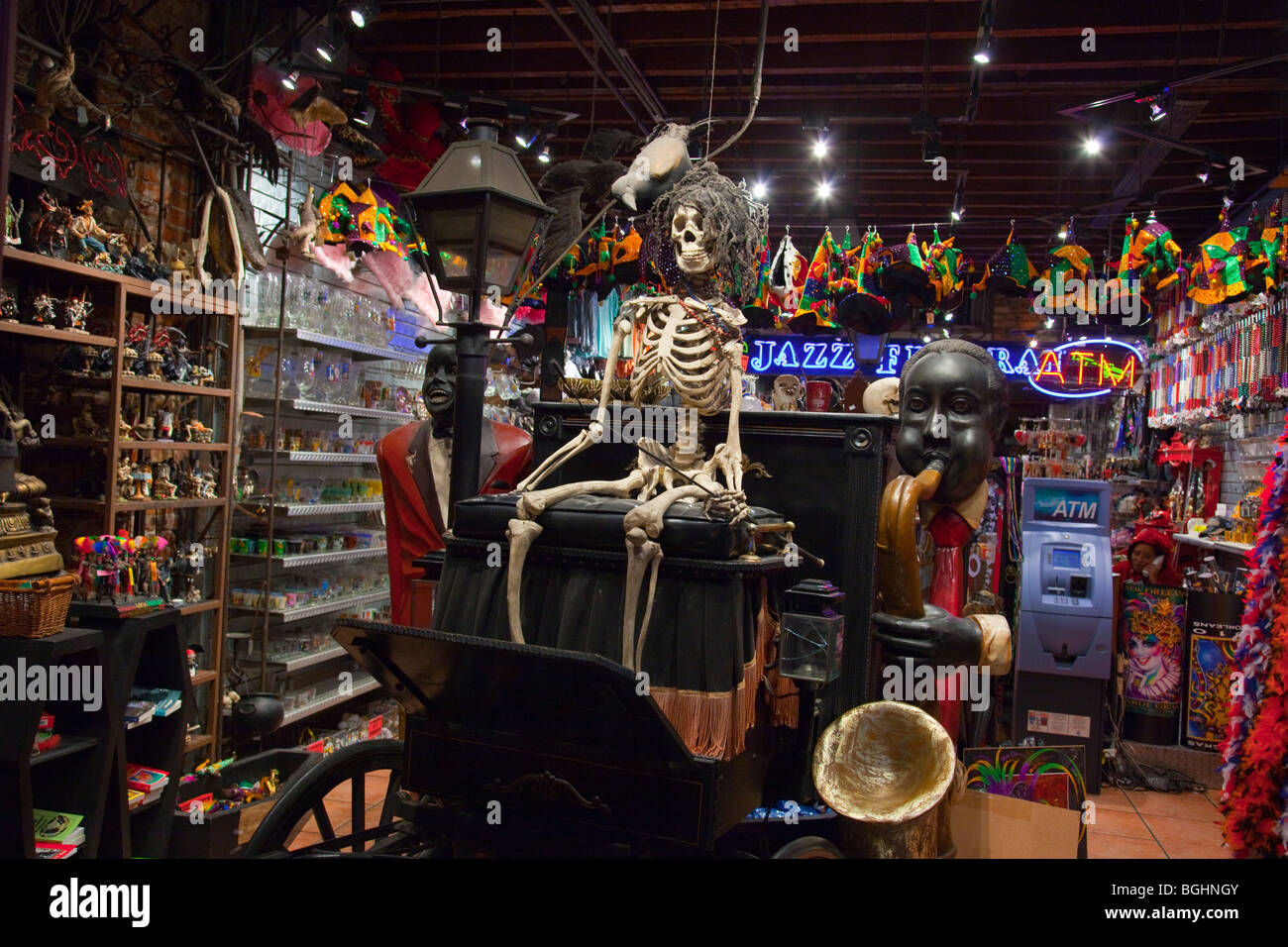 Geschenk-Shop im French Quarter, New Orleans, Louisiana Stockfoto