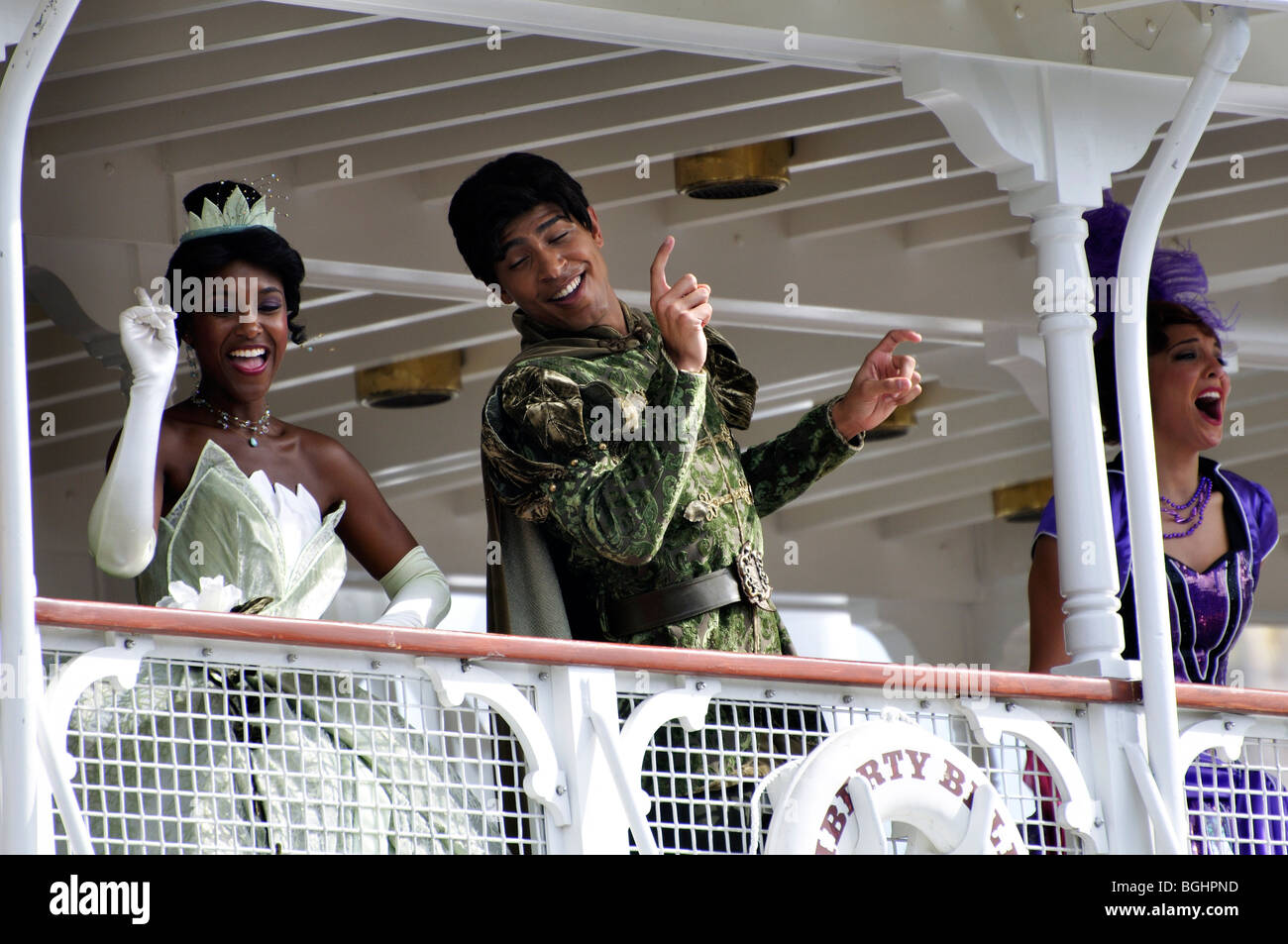 "Küss den Frosch" Bootsmesse, Disneyworld, Orlando, Florida, USA Stockfoto