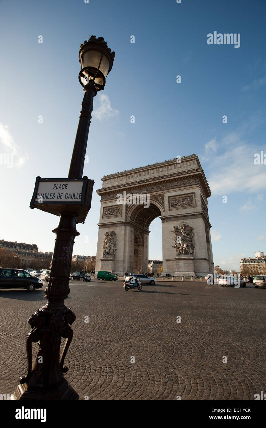 Arc de Triomphe Stockfoto