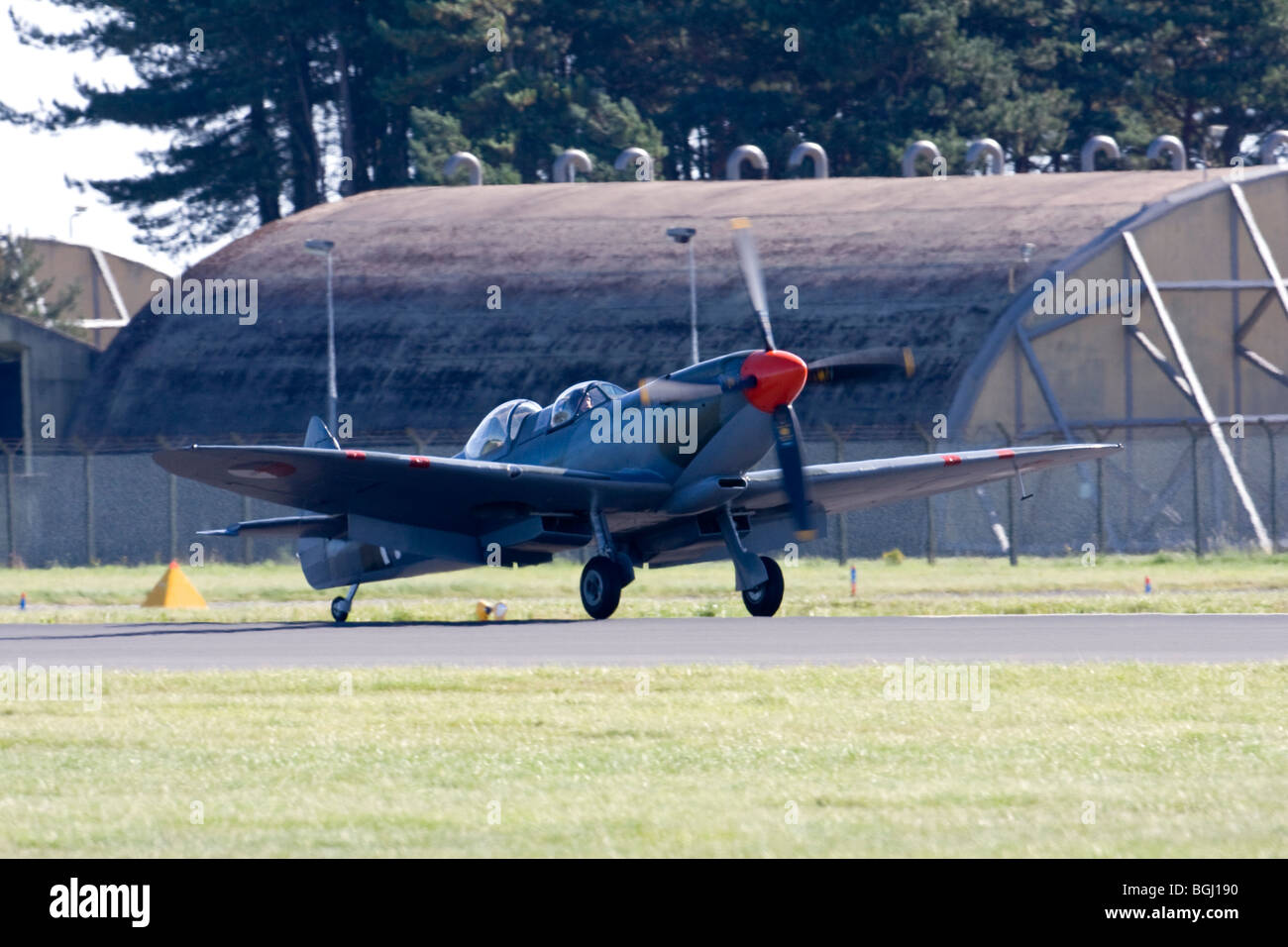 IAC161-Spitfire Tr.9 an RAF Leuchars Airshow 2009, Fife, Schottland Stockfoto