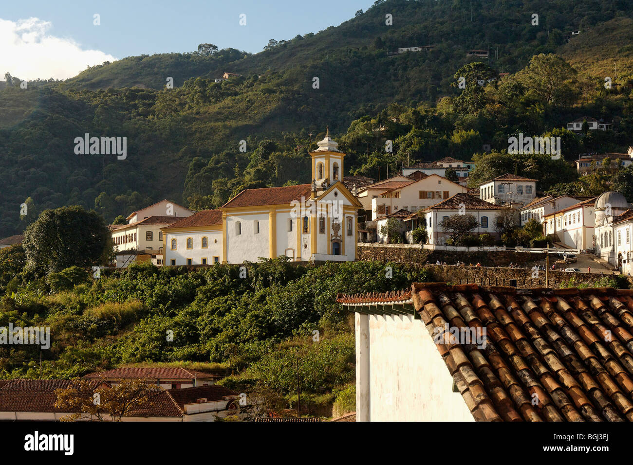 Merces e Misericordia Kirche; Stadt Ouro Preto Stockfoto