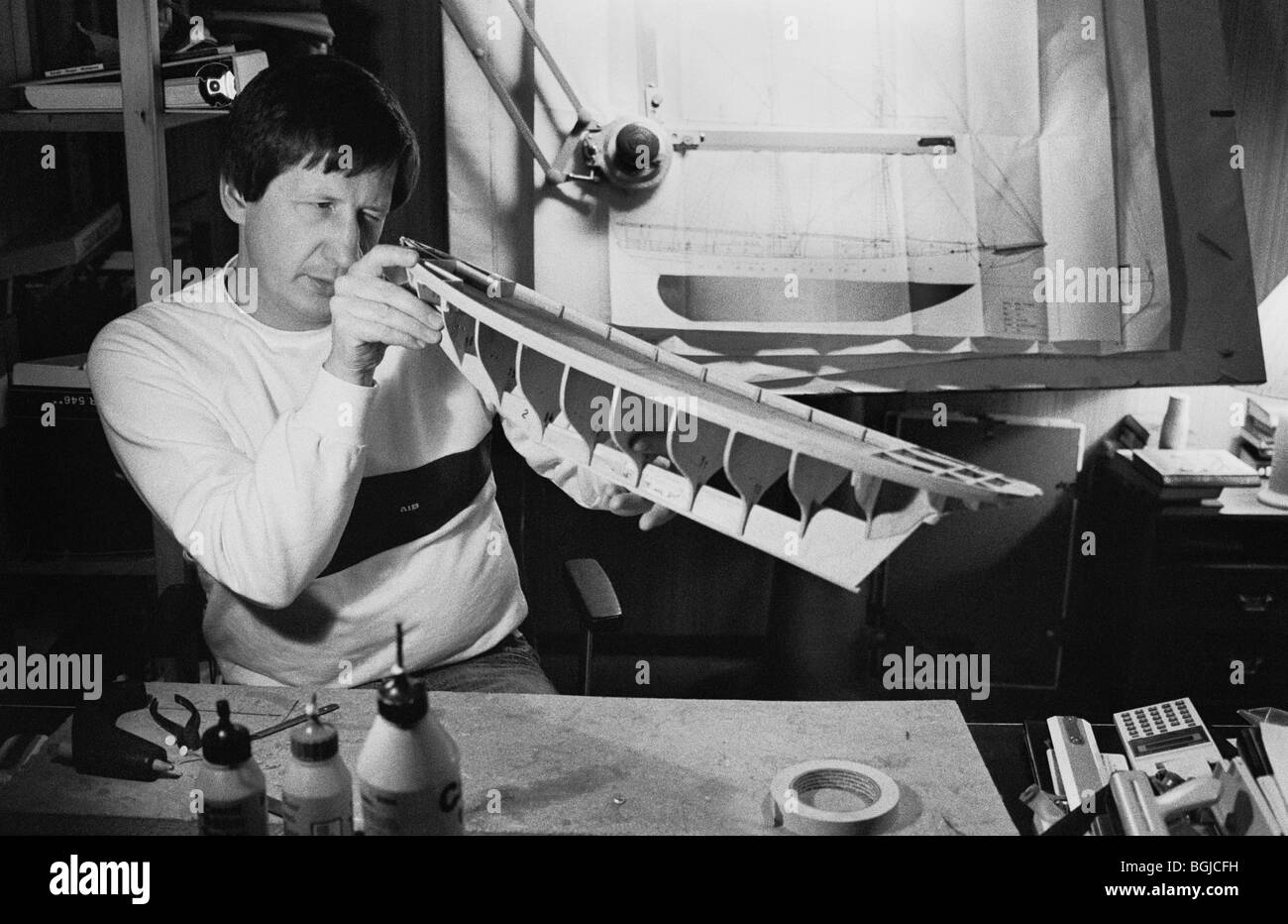 Modellbau Boot. Stockfoto