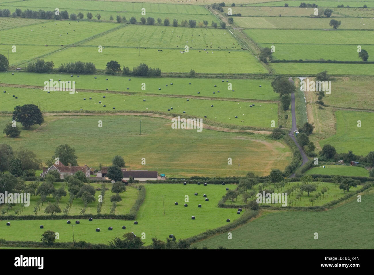 Luftaufnahme der englischen Landschaft Stockfoto