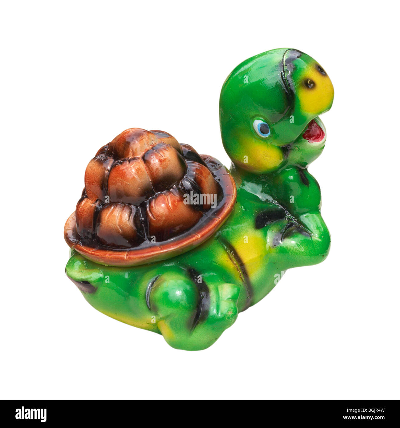 Eine Figur Schildkröte gemacht von Gips Stockfoto