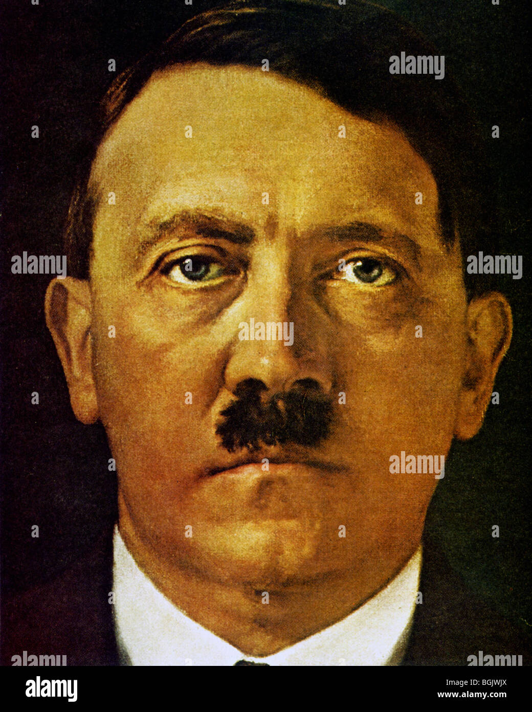 ADOLF HITLER in einem Porträt gemalt zu seinem 50. Geburtstag am 20. April 1939 Stockfoto