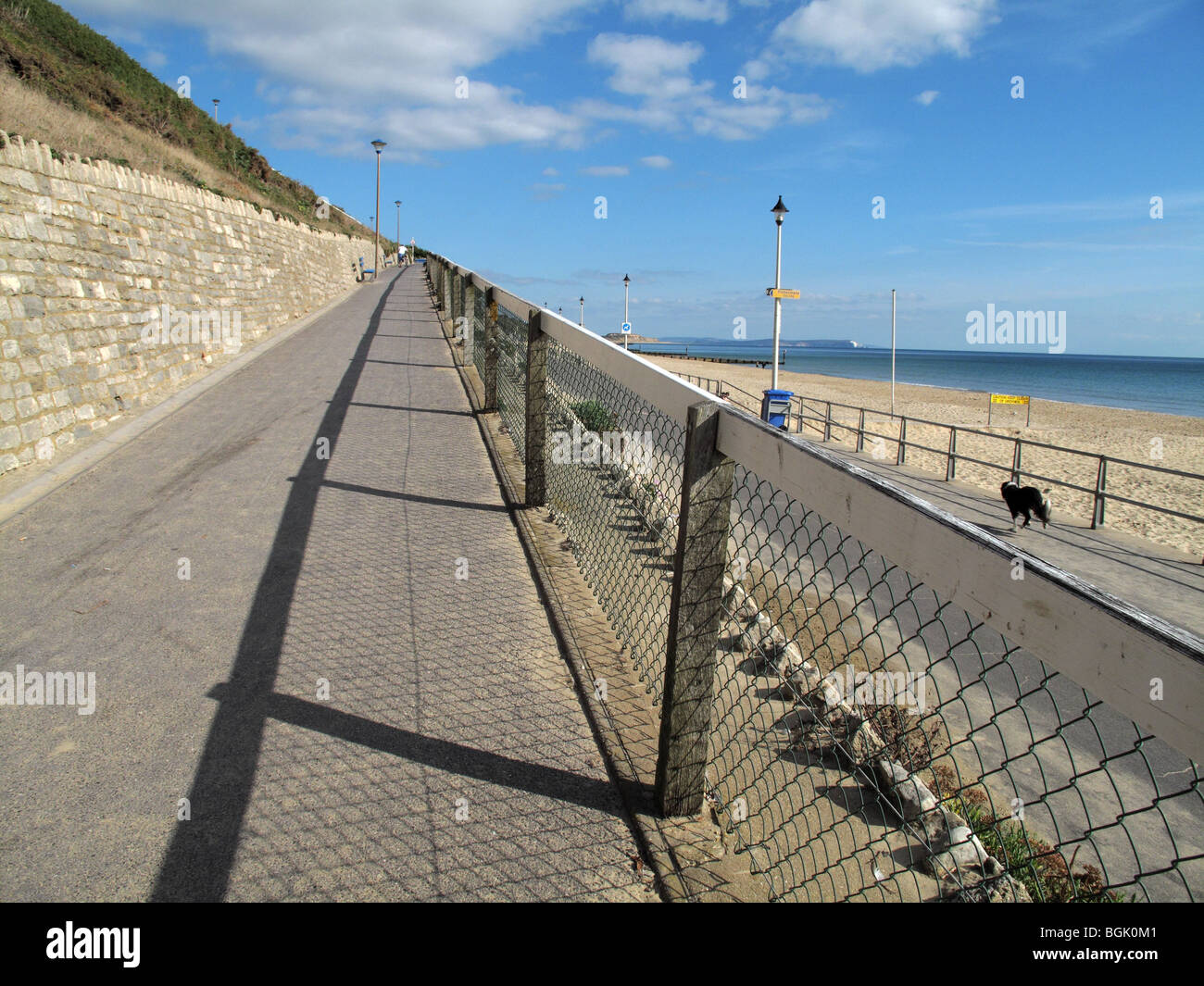 Bournemouth-Zick-Zack und promenade Stockfoto